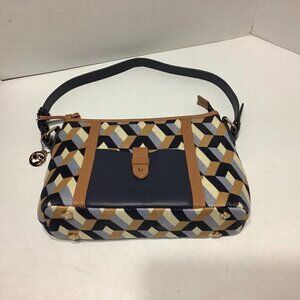 Spartina 449 Bateau Bleu Hobo Purse Tote Bag Multicolor 12" x 8"